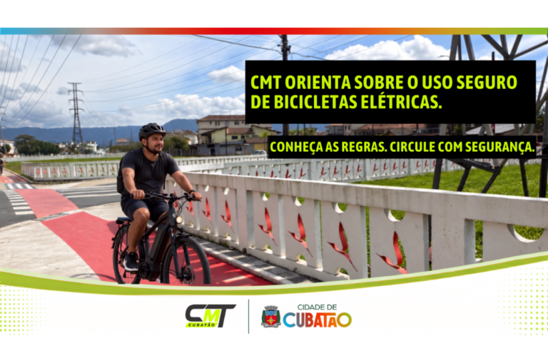 Cubatão orienta sobre uso seguro de bicicletas elétricas cubatao-orienta-sobre-uso-seguro-de-bicicletas-eletricas